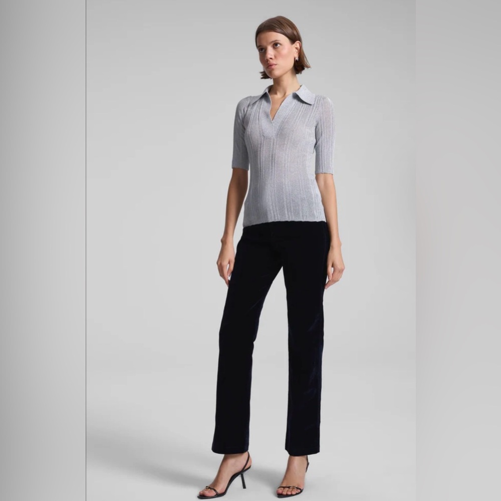 A.L.C. Joey Metallic Knit Top $295 - Picture 4 of 6
